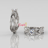 0.91ct Brilliant Diamond Gold Engagement Ring - 01US46