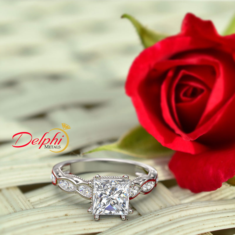 1.27ct Round Diamond Gold Engagement Ring - 01US79