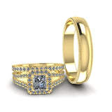 1.27ct Diamond Gold Complete Wedding Set - 01US86
