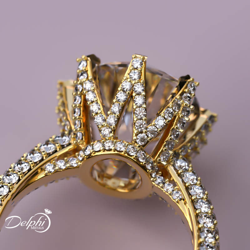 Gold Engagement Ring - 01US91