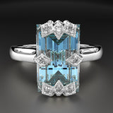 Aquamarine Engagement Ring - 02TT13