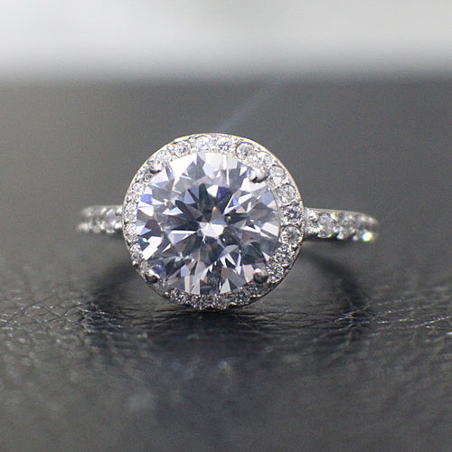 Sterling Silver Engagement Ring - 02AS02