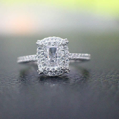 Sterling Silver Engagement Ring - 02AS06