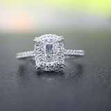 Sterling Silver Engagement Ring - 02AS06