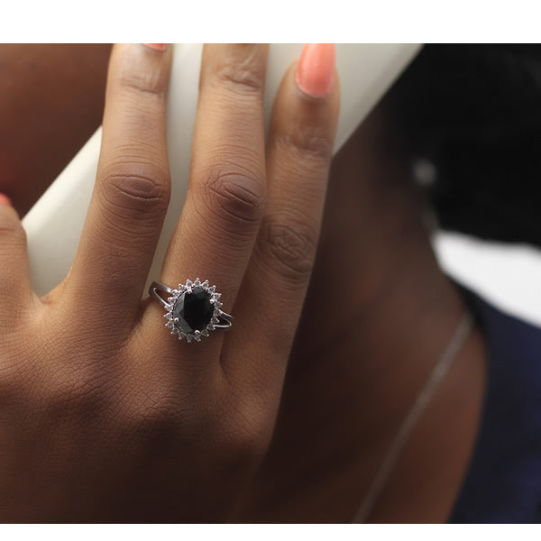 Sterling Silver Engagement Ring - 02AS25