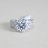 Sterling Silver Engagement Ring - 02AS32
