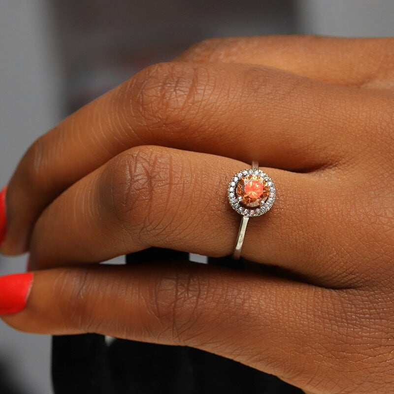 Sterling Silver Engagement Ring - 02AS41