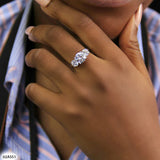 Sterling Silver Engagement Ring - 02AS51