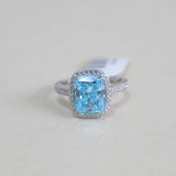 Sterling Silver Engagement Ring - 02AS58