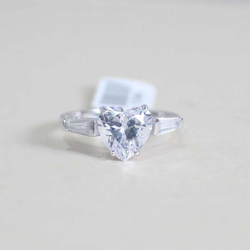 Sterling Silver Engagement Ring - 02AS69