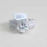 Sterling Silver Engagement Ring  - 02AS73