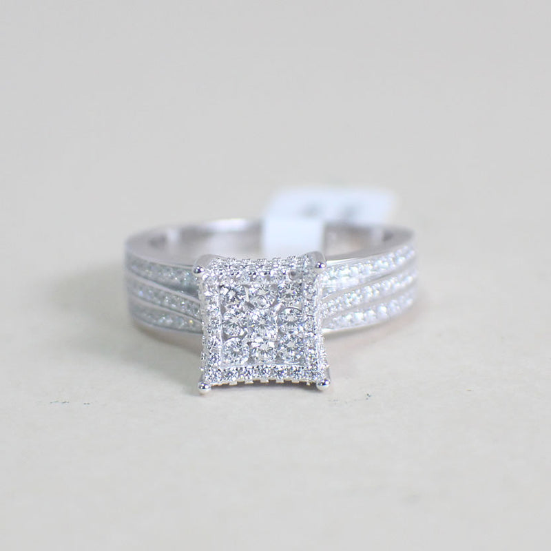 Sterling Silver Engagement Ring - 02AS77