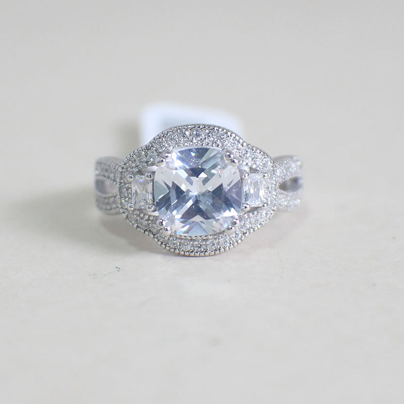 Sterling Silver Engagement Ring - 02AS82