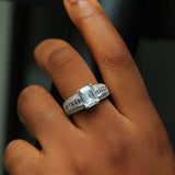 Sterling Silver Engagement Ring - 02AS94