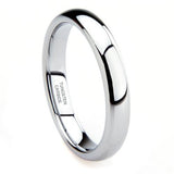 Tungsten Carbide 4MM Plain Dome Wedding Band - 02BB24