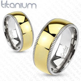 Solid Titanium Wedding Bands - 02BB25