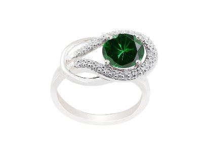 Emerald Engagement Ring