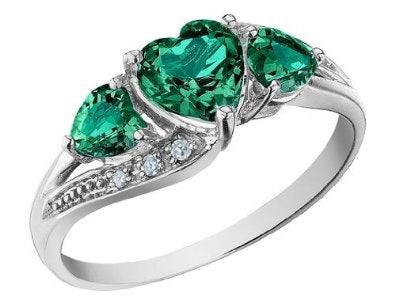 Emerald Engagement Ring