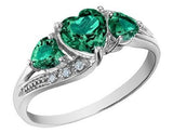 Emerald Engagement Ring
