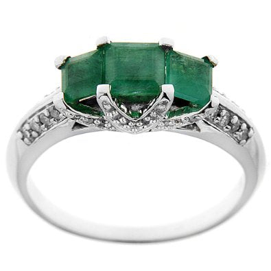 Emerald Engagement Ring