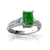Emerald Engagement Ring