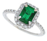 Emerald Engagement Ring