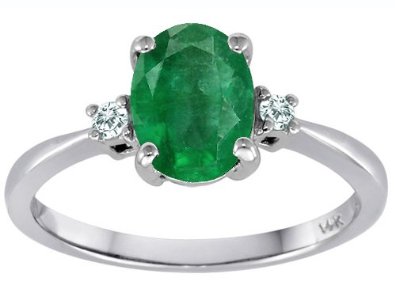 Emerald Engagement Ring