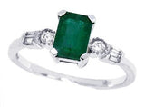 Emerald Engagement Ring