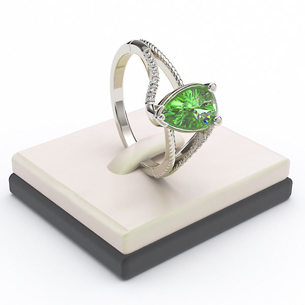 Emerald Engagement Ring - 02EM19