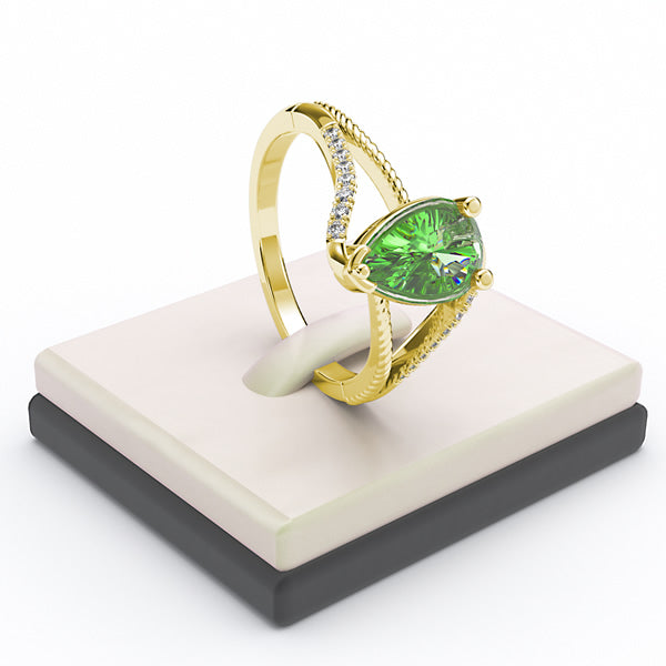 Emerald Engagement Ring - 02EM19