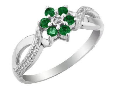 Emerald Engagement Ring