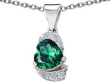 Emerald Pendant in .925 Sterling Silver - 02EM38