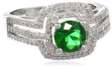 Emerald and Diamond-Accented Ring - 02EM39