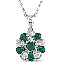 Diamond and Emerald Pendant - 02EM61
