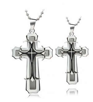 Couple's Cross Pendant - 02NN33