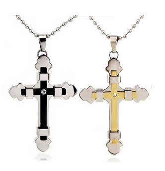 Couple's Cross Necklace - 02NN36