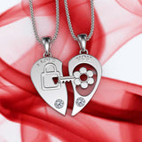 Key Lock Design Necklace - 02NN41