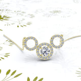 Triple Circle Diamond Pendant - 02NN60