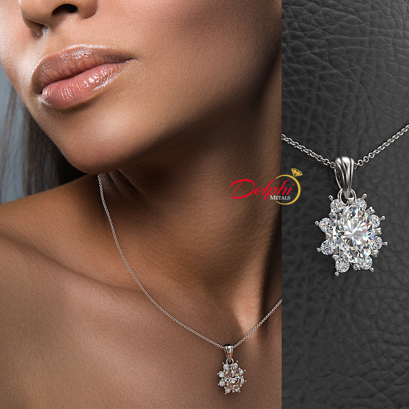 0.24ct Brilliant Diamond Gold Pendant and Chain - 02NN73