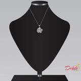 0.35ct Diamond Flower Design Gold Necklace and Chain - 02NN80