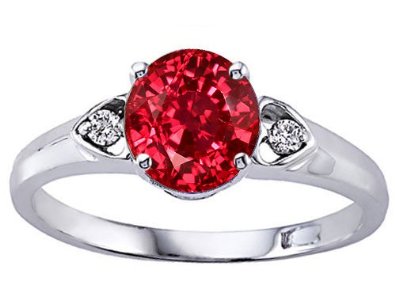 Ruby and Diamond Engagement Ring