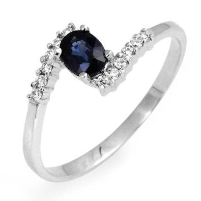 white gold, Diamond, Sapphire Ring