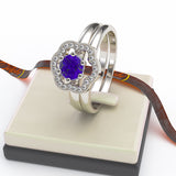 Sapphire Bridal Set - 02SH18