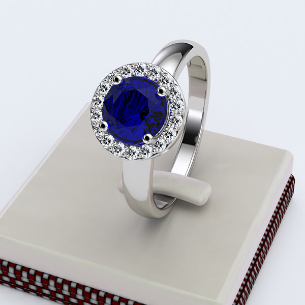 Sapphire Engagement Ring - 02SH24