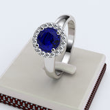 Sapphire Engagement Ring - 02SH24