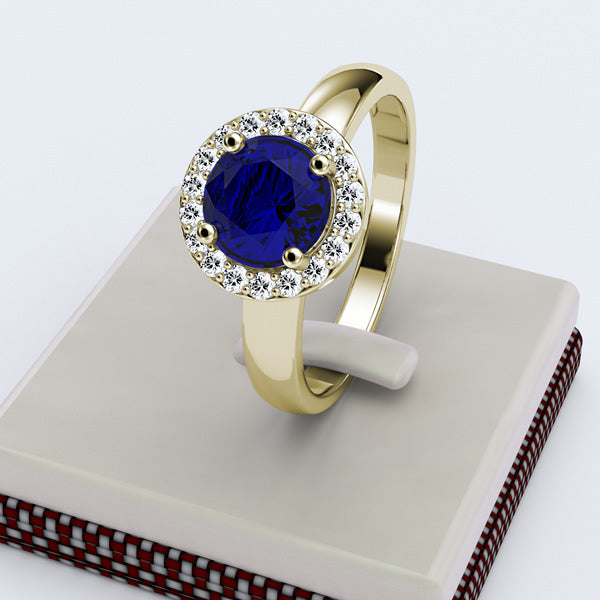Sapphire Engagement Ring - 02SH24