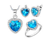 Blue Zircon Jewelry Set - 02SS03