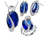 Purple/Red/Blue/Green/Multicolor Jewelry Set - 02SS06