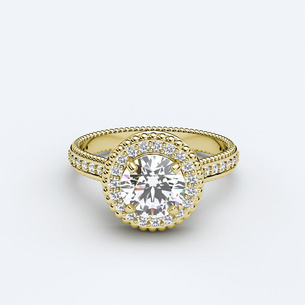 Gold Engagement Ring - 02TT07