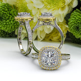 TWO TONE ENGAGEMENT RING - 02TX27